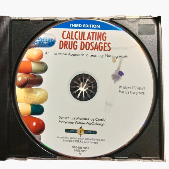 Davis Plus Calculating Drug Dosages Interactive Learning Nursing Math CD - Picture 2 of 4